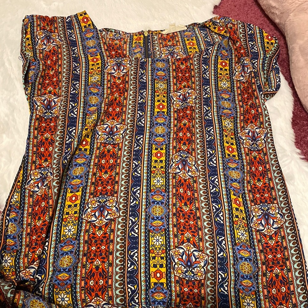 women’s colorful blouse